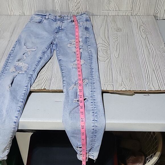 American Eagle Next Level Stretch Curvy Super Hi-Rise Jeggings Jeans Womens 2S - Picture 10 of 13